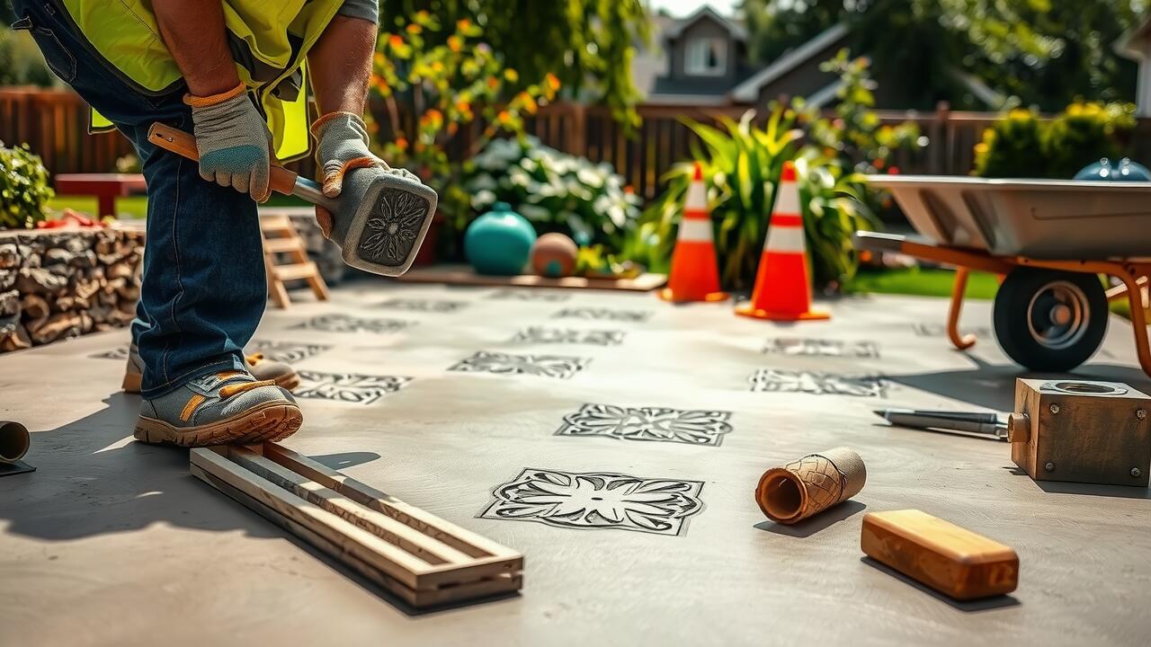 Stamped Concrete Installation Springville, Utah